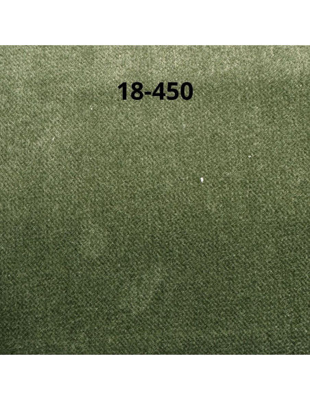 Divano letto contenitore Legen 3 posti in vellutino verde oliva 18-450 - Kallea