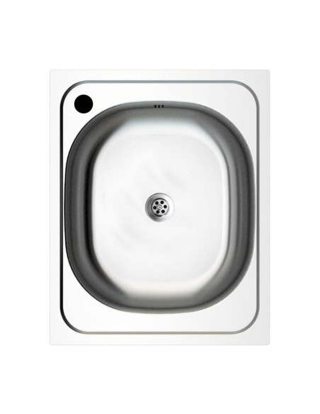 Cucinino 80 cm 2 ante bianco larice lavello e piano cottura in vetroceramica 80x60x85H - Kallea