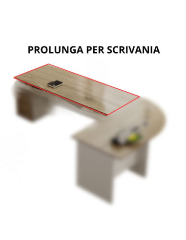 Prolunga 120 per scrivania Ibisco noce naturale - Kallea