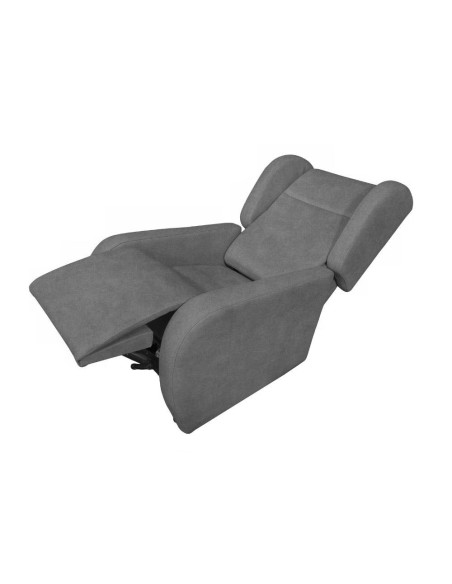 Poltrona alza persona Lift 2 motori con roller bar in tessuto Giulia 9713 grigio - Kallea