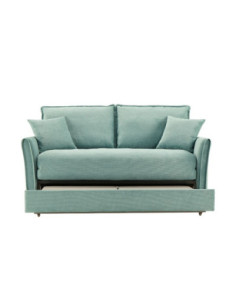 Divano letto Cassie con contenitore colore verde acqua - Kallea 2