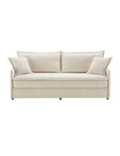 Divano letto Ghide con contenitore colore panna 217x86x95 cm. - Kallea 2