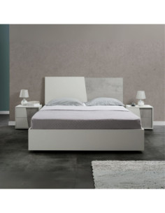 Camera da letto Fadri colore grigio ghiaccio e ossido grigio scuro - Kallea 2