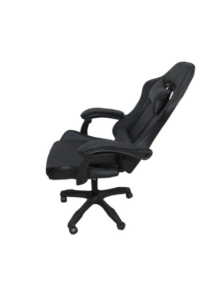 Sedia da ufficio Gaming con schienale alto e imbottitura in PVC colore nero - Kallea
