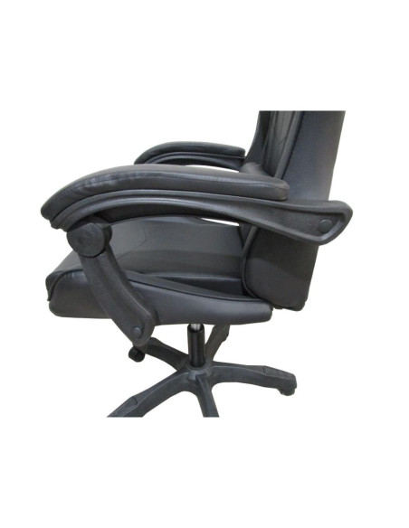 Sedia da ufficio Gaming con schienale alto e imbottitura in PVC colore nero - Kallea