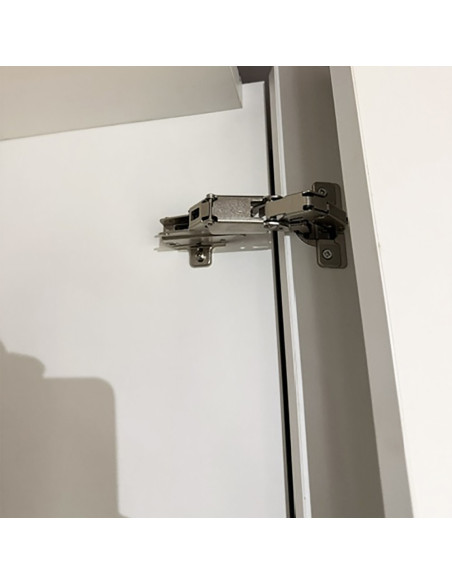 Cucina monoblocco Fold Evolution struttura e ante a libro bianco - Kallea