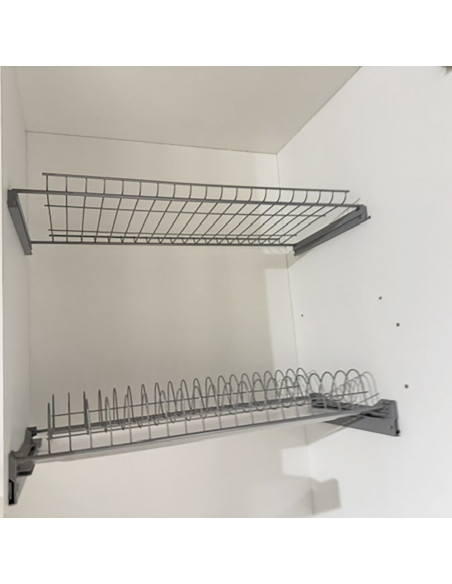 Cucina monoblocco Fold Evolution struttura e ante a libro antracite - Kallea