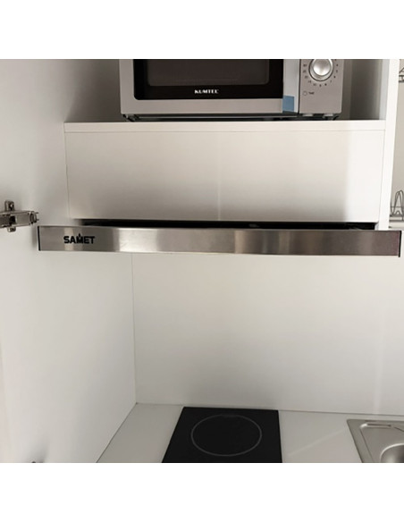 Cucina monoblocco Fold Evolution struttura e ante a libro rovere - Kallea