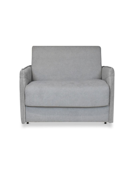 Poltrona letto Piri con rete elettrosaldata in tessuto Roma 23 grigio - Kallea