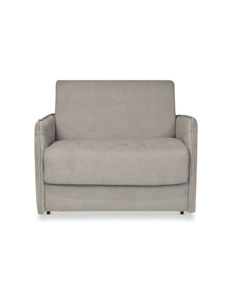 Poltrona letto Piri con rete elettrosaldata in tessuto Roma 10 tortora - Kallea