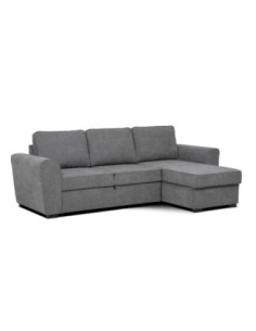 Divano letto corner reversibile Aston con contenitore in tessuto C1705 Ash grigio - Kallea 2