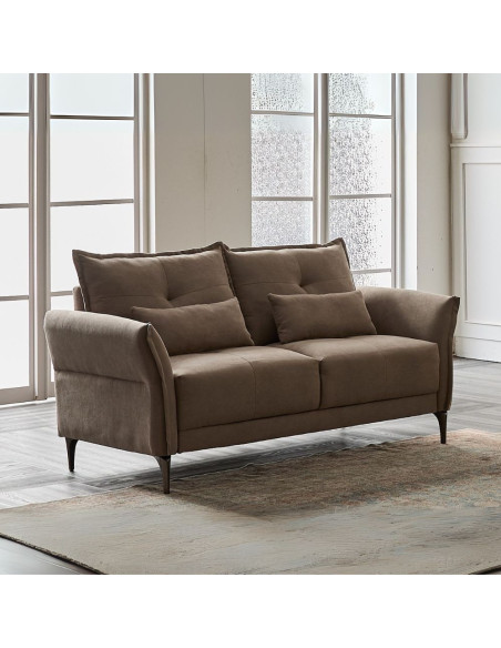 Divano 2 posti Nutmeg in tessuto Mia 103-05 beige - Kallea