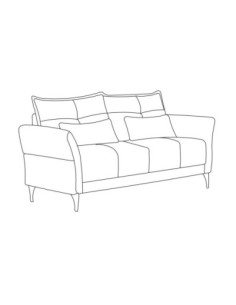 Divano 2 posti Nutmeg in tessuto Mia 103-05 beige - Kallea 2