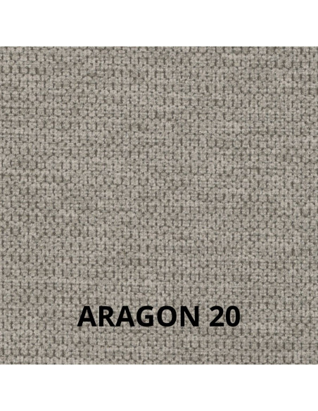 Divano letto 3 posti Era con rete elettrosaldata materasso 20 cm in tessuto Aragon 20 tortora - Kallea