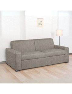 Divano letto Flash 3 posti con rete elettrosaldata in Barrel 19 tortora - Kallea