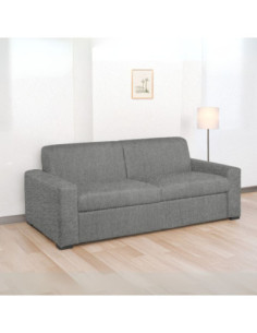 Divano letto Flash 3 posti con rete elettrosaldata in Barrel 83 ash - Kallea