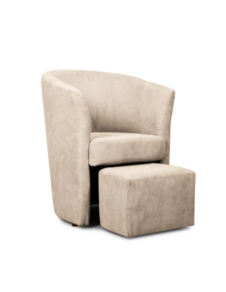 Djerba tessuto Soro 21 avorio con pouf estraibile - Kallea