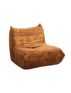 Poltrona Horace imbottitura in schiuma con rivestimento in tessuto UF912-02B caramello sottovuoto - Kallea 2