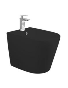 Bidet a pavimento YJ-1380FMB nero opaco 36.5x56x40 cm. - Kallea