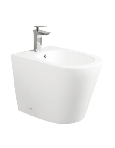 Bidet a pavimento YJ-1380FMW bianco opaco 36.5x56x40 cm. - Kallea