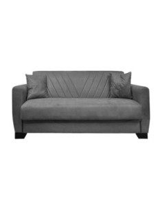 Divano letto Rianna 2 posti con contenitore in tessuto Oguzcan 13 gray - Kallea 2