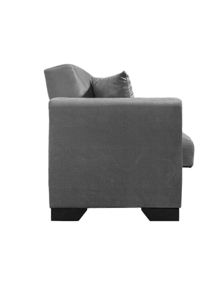 Divano letto Rianna 2 posti con contenitore in tessuto Oguzcan 13 gray - Kallea