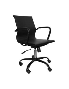 Poltrona da ufficio NuviaS con schienale basso colore nero - Kallea 2