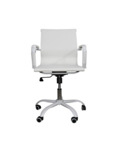 Poltrona da ufficio NuviaS con schienale basso colore bianco - Kallea 2