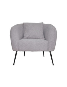 Poltrona pozzetto Nuvia in tessuto Ascort colore taupe - Kallea 2