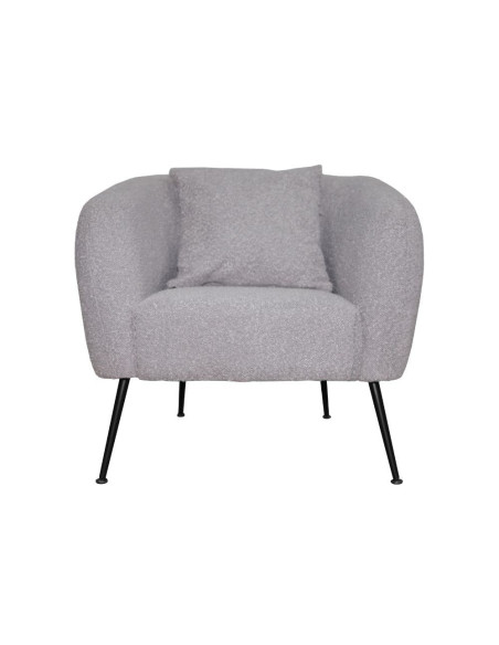 Poltrona pozzetto Nuvia in tessuto Ascort colore taupe - Kallea