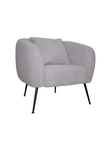 Poltrona pozzetto Nuvia in tessuto Ascort colore taupe - Kallea