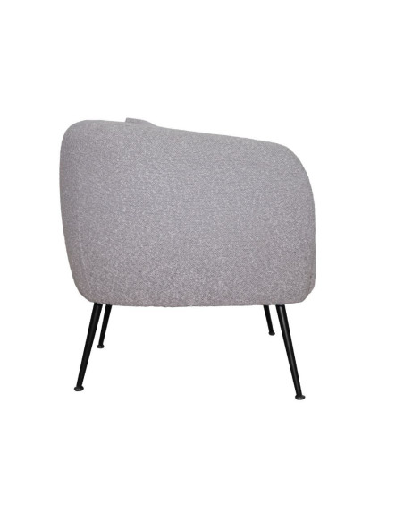 Poltrona pozzetto Nuvia in tessuto Ascort colore taupe - Kallea