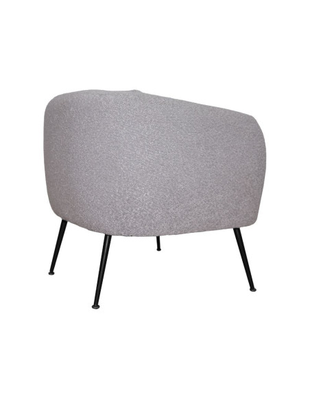 Poltrona pozzetto Nuvia in tessuto Ascort colore taupe - Kallea