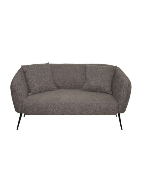 Divano imbottito Nuvia in tessuto Ascort colore grigio mouse - Kallea