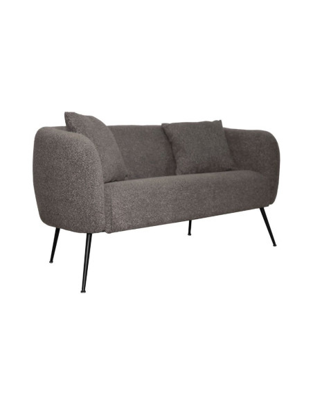 Divano imbottito Nuvia in tessuto Ascort colore grigio mouse - Kallea