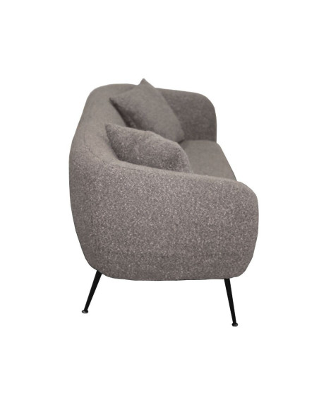 Divano imbottito Nuvia in tessuto Ascort colore grigio mouse - Kallea