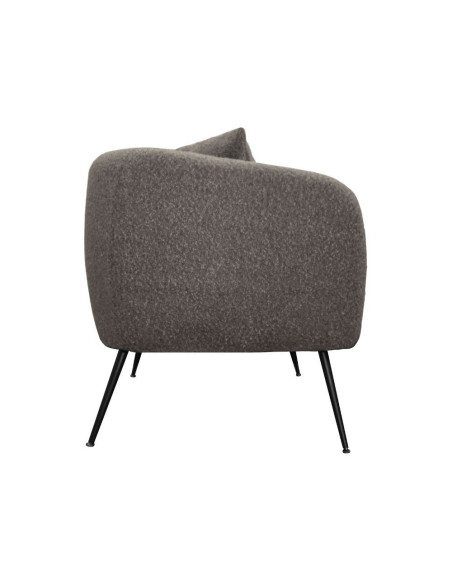 Divano imbottito Nuvia in tessuto Ascort colore grigio mouse - Kallea