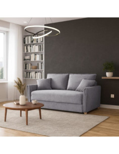 Divano letto Cassie con contenitore in Barrel 83 grigio - Kallea