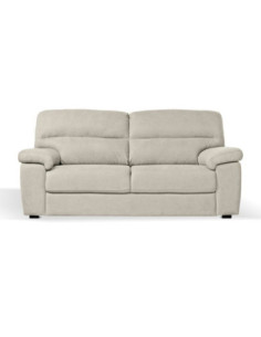 Divano Alenda 3 posti con piedini quadrati in tessuto Roma 05 beige - Kallea 2