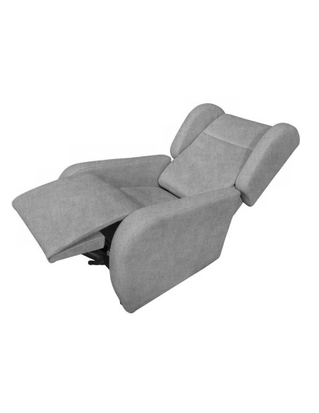 Poltrona alza persona Lift 2 motori con roller bar in tessuto Giulia 9712 light gray - Kallea