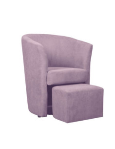 Djerba tessuto rosa antico Soro 61 con pouff estraibile - Kallea 2