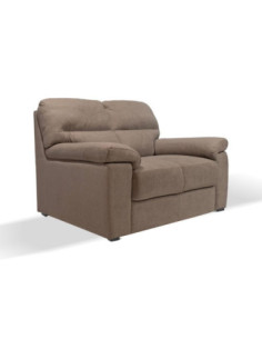 Divano Alenda 2 posti fisso con piedini quadrati colore Roma 10 tortora - Kallea 2