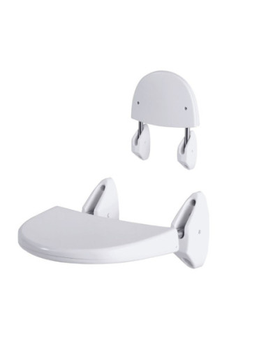 Sedile pieghevole a muro per disabili colore bianco - Kallea