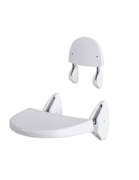 Sedile pieghevole a muro per disabili colore bianco - Kallea