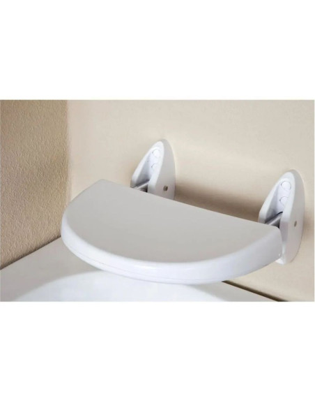 Sedile pieghevole a muro per disabili colore bianco - Kallea
