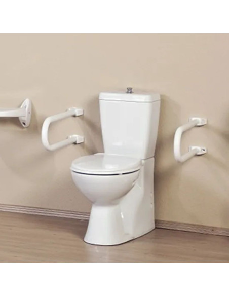 Maniglia di sicurezza fissa per disabili in alluminio colore bianco - Kallea