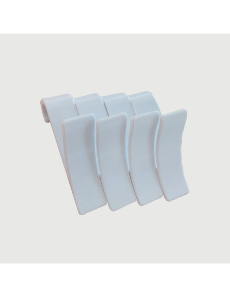 Gancio per asciugamani 4 pezzi colore bianco - Kallea