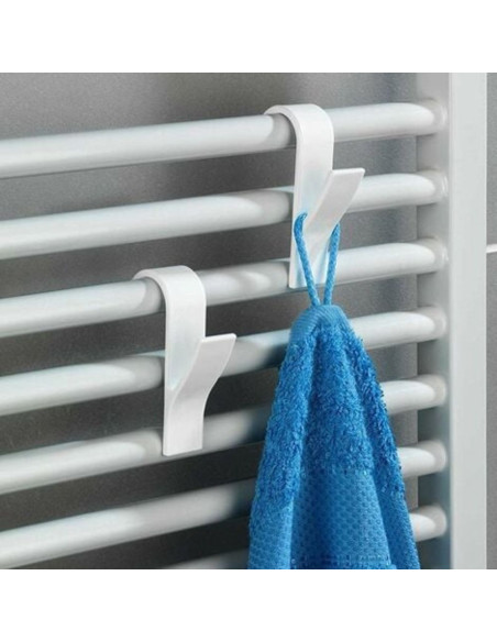 Gancio per asciugamani 4 pezzi colore bianco - Kallea
