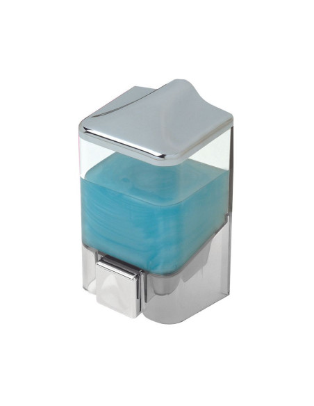 Dispenser per sapone liquido 0,5 LT trasparente e cromo - Kallea
