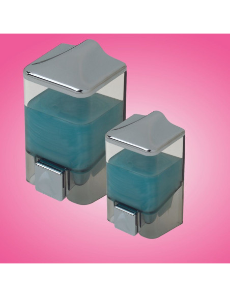 Dispenser per il sapone liquido 1 LT trasparente e cromo - Kallea
